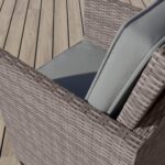 10 Seater Dark Grey Rattan Cube Garden Dining Set - Fortrose - Image 3