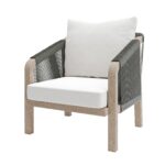 2 Seater Solid Natural Teak Wood & Rope Garden Bistro Set - Aspen - Image 8