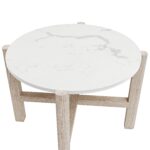 2 Seater Solid Natural Teak Wood & Rope Garden Bistro Set - Aspen - Image 3