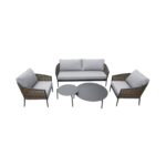 4 Seater Garden Sofa Set with Wicker Woven Chairs & 2 Tables - Como - Image 6