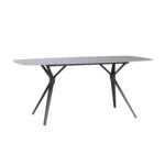 6 Seater Garden Dining Set with Woven Wicker Chairs & Stone Table Top - Image 5