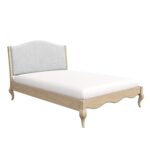 French Blue Linen King Size Bed Frame - Genevieve - Image 3