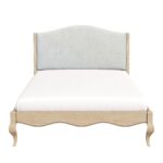 French Blue Linen King Size Bed Frame - Genevieve - Image 2