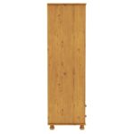 Pine 3 Door Triple Wardrobe with Drawers - Hamilton - Image 3