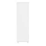 White Painted Pine 2 Door Double Wardrobe with Drawers - Hamilton - Image 3