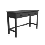 Grey Painted Dressing Table with 3 Drawers - Harper - Image 4