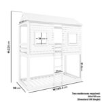 House Bunk Bed in White - Jasper - Image 4