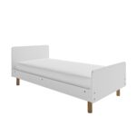 White Wooden Single Scandi Bed Frame - Juni - Image 3