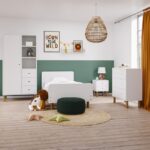 White Wooden Single Scandi Bed Frame - Juni - Image 2