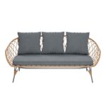 5 Seater Rattan Garden Sofa Set - Como - Image 5