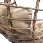 GRADE A1 - Wicker Garden Egg Swing Chair - Como - Image 4