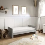 Light Grey Pine Wood Convertible 2-in-1 Cot Bed - Mason - Image 10