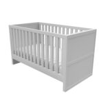 Light Grey Pine Wood Convertible 2-in-1 Cot Bed - Mason - Image 7