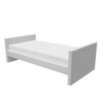 Light Grey Pine Wood Convertible 2-in-1 Cot Bed - Mason - Image 5