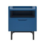 Kids Blue Bedside Table with Drawer - Rueben - Image 3