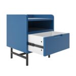 Kids Blue Bedside Table with Drawer - Rueben - Image 2