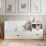 White Convertible Cot Bed with Drawer and Changer - Roscoe - Image 6