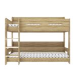 Oak Bunk Bed with Shelves - Sky - Image 4