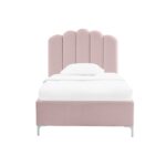 LPD Pink Velvet Single Bed - Willow - Image 3