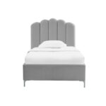 LPD Silver Velvet Single Bed - Willow - Image 3