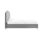 LPD Silver Velvet Single Bed - Willow - Image 2