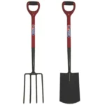 SPEAR & JACKSON CARBON STEEL DIGGING FORK & SPADE 2 PCS